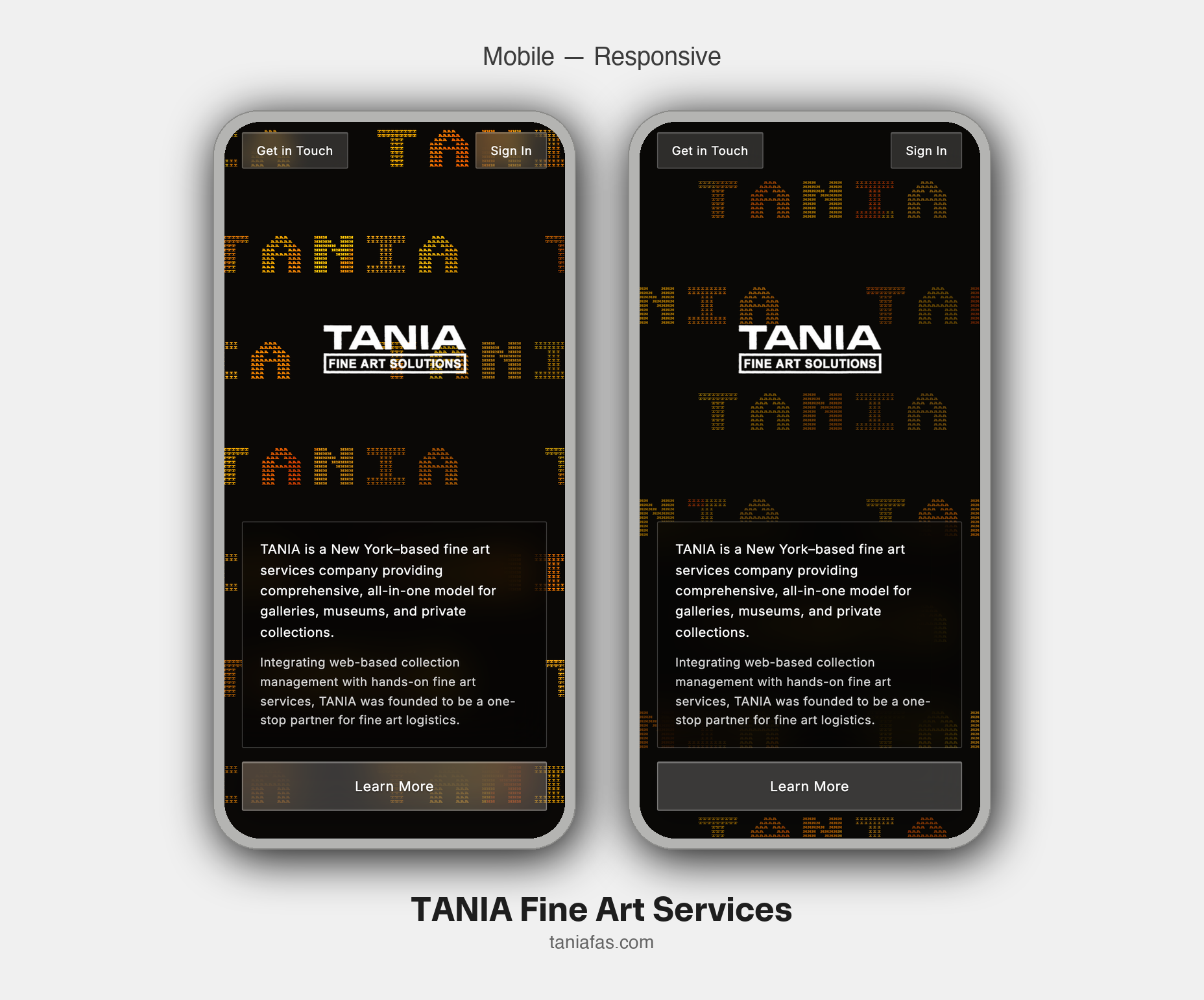 TANIA — Mobile Responsive